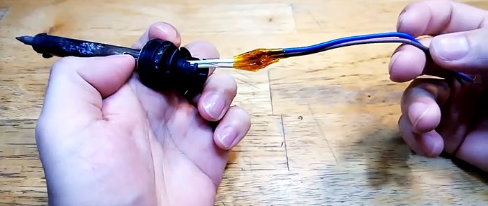 How to quickly convert a soldering iron into a soldering iron