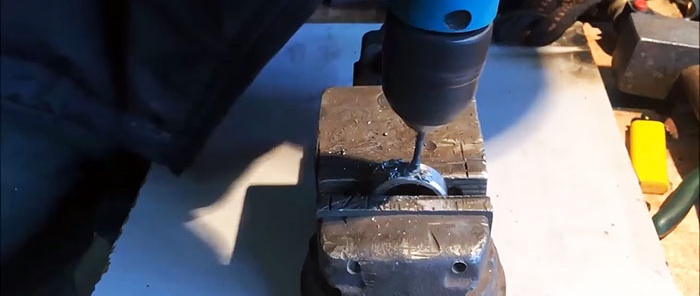 How to make a drill from a bearing for drilling hardened steel