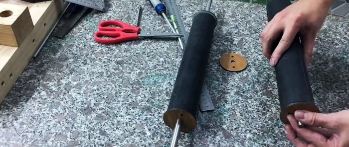 Homemade drum sanding and calibrating machine for wood