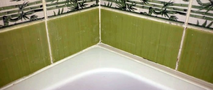 How to permanently remove mold and mildew and clean the seams between tiles