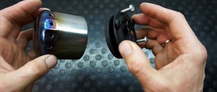 How to make a compact heater from an old oil filter