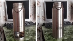 How to make a camping samovar from old thermoses