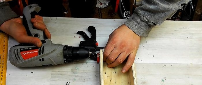 How to make a useful tool organizer from window sill scraps