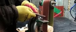 The simplest grinder without a lathe from a washing machine engine