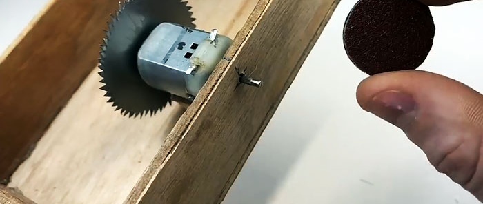 How to make a miniature 2 in 1 circular grinding machine for modeling