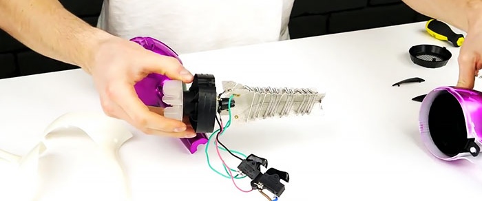 How to make a fog machine from a hair dryer