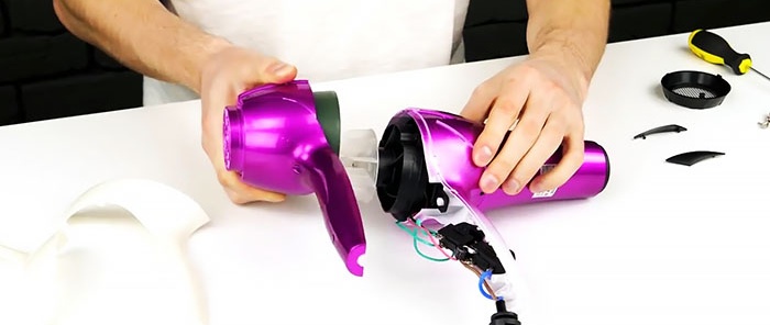 How to make a fog machine from a hair dryer