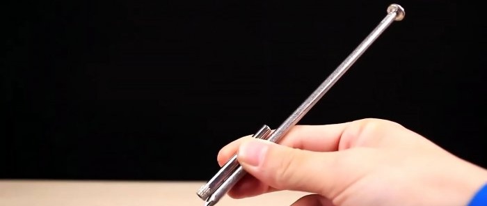 How to pierce a glass bottle with a nail