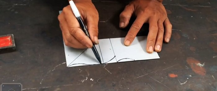 How to bend a profile pipe at a right angle in the style of wood carving