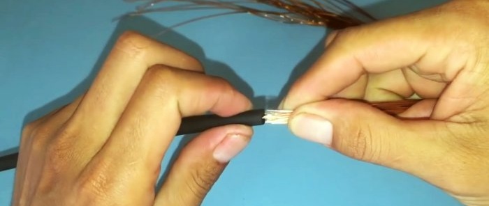 DIY soldering iron with instant heating from a transformer