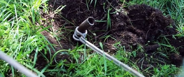 How to pull a pipe out of the ground