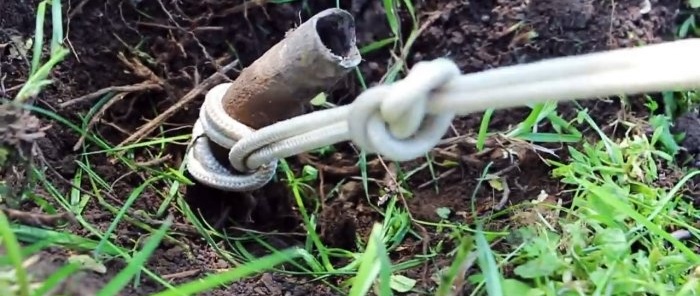 How to pull a pipe out of the ground