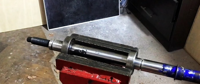 How to make a shaft for a circular saw from scrap materials