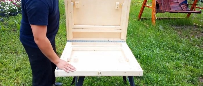 How to make a stable folding travel table with your own hands