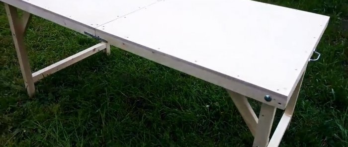 How to make a stable folding travel table with your own hands