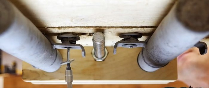 How to make a vice from old shock absorbers