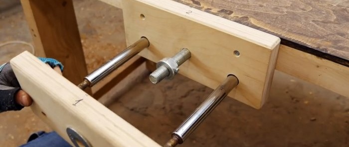 How to make a vice from old shock absorbers