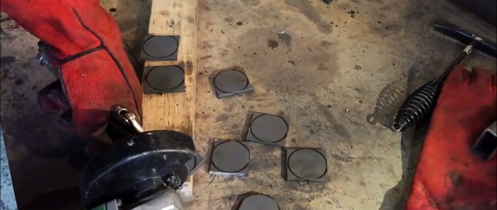 How to make a stool from an old shock absorber