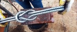 How to tie reinforcement and make a cool handle