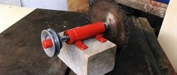 How to make a shaft for a circular saw from scrap materials