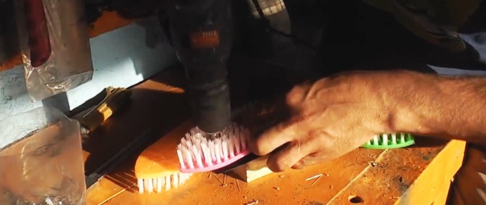 How to make a turbo brush for a trimmer that washes everything