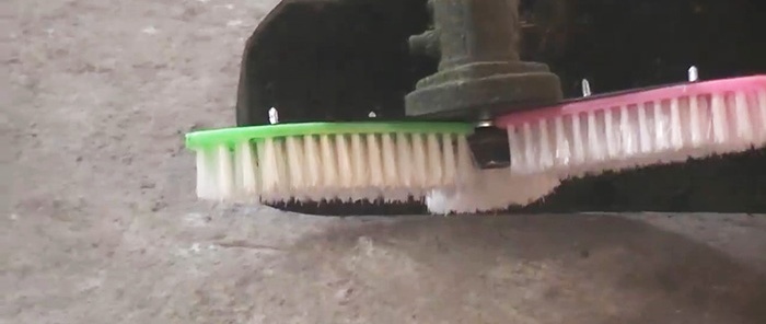 How to make a turbo brush for a trimmer that washes everything