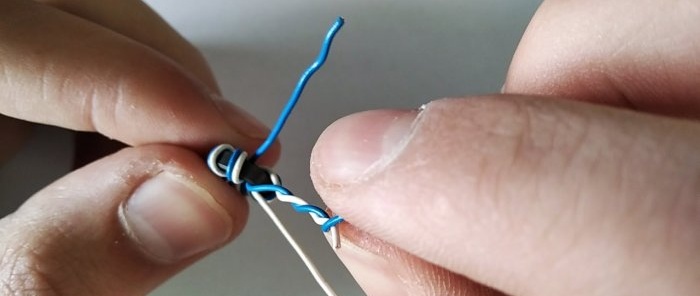 A converter that will make an LED light from one battery