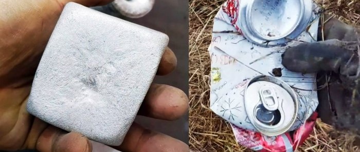 How to melt aluminum cans into blanks at home