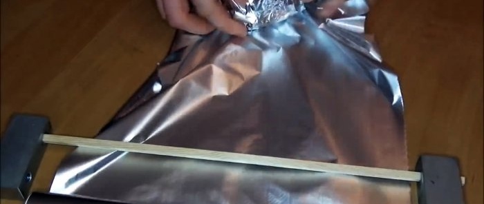 How to make a perfect ball from aluminum foil