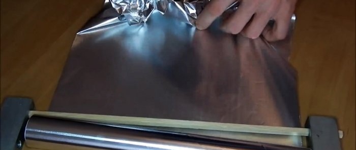 How to make a perfect ball from aluminum foil