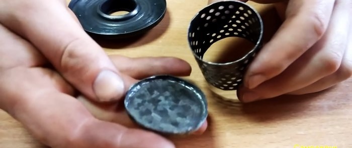 How to make a mini tourist heater from an oil filter