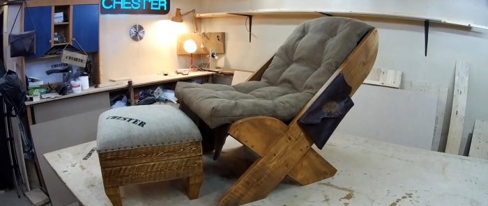 How to make a cool lounge chair with simple tools