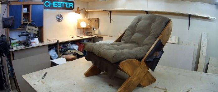 How to make a cool lounge chair with simple tools