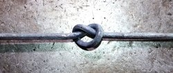 How to tie a steel rod into a knot