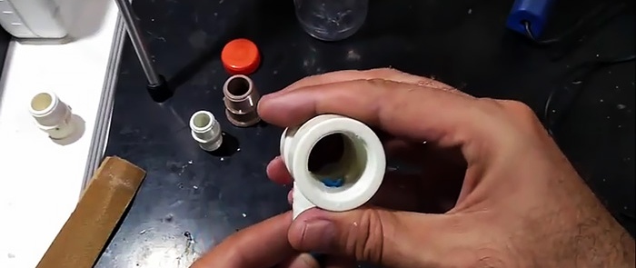 Making a foam nozzle for a garden hose