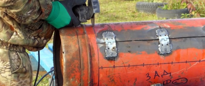 How to make a grill from a gas cylinder in just 2 hours