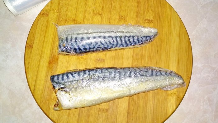 Spicy salted mackerel Murmansk lard