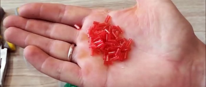 How to make beads from plastic bottles