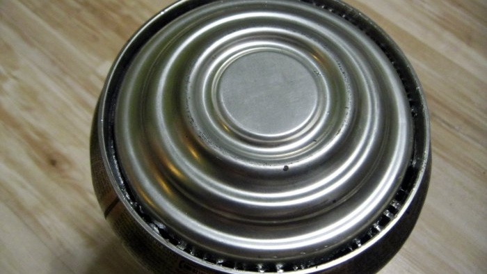 A real smoker made from a coffee can