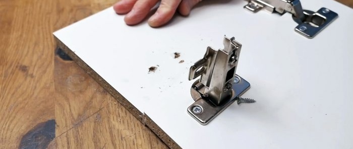 7 ways to reliably repair torn chipboard hinges