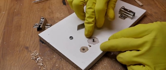 7 ways to reliably repair torn chipboard hinges