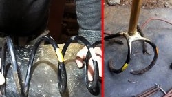 How to make a hand cultivator from a car spring