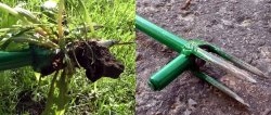 How to make a device for removing weeds by the root