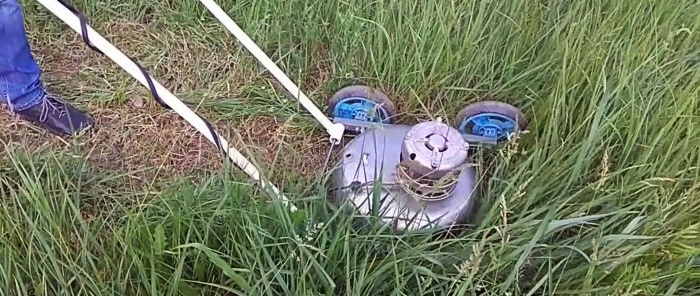 How to make a lawn mower from a washing machine