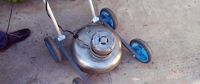 How to make a lawn mower from a washing machine