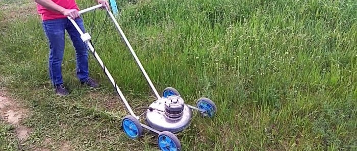 How to make a lawn mower from a washing machine