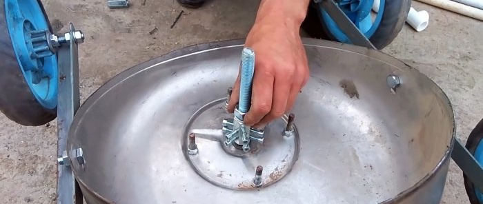 How to make a lawn mower from a washing machine