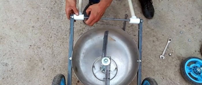 How to make a lawn mower from a washing machine