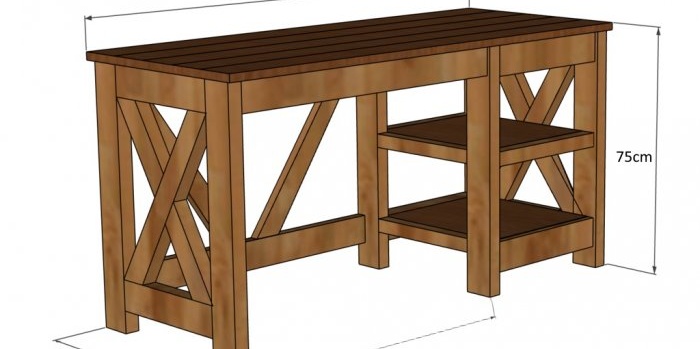 How to make a computer desk from solid wood