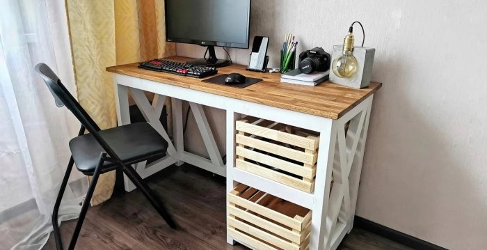 How to make a computer desk from solid wood